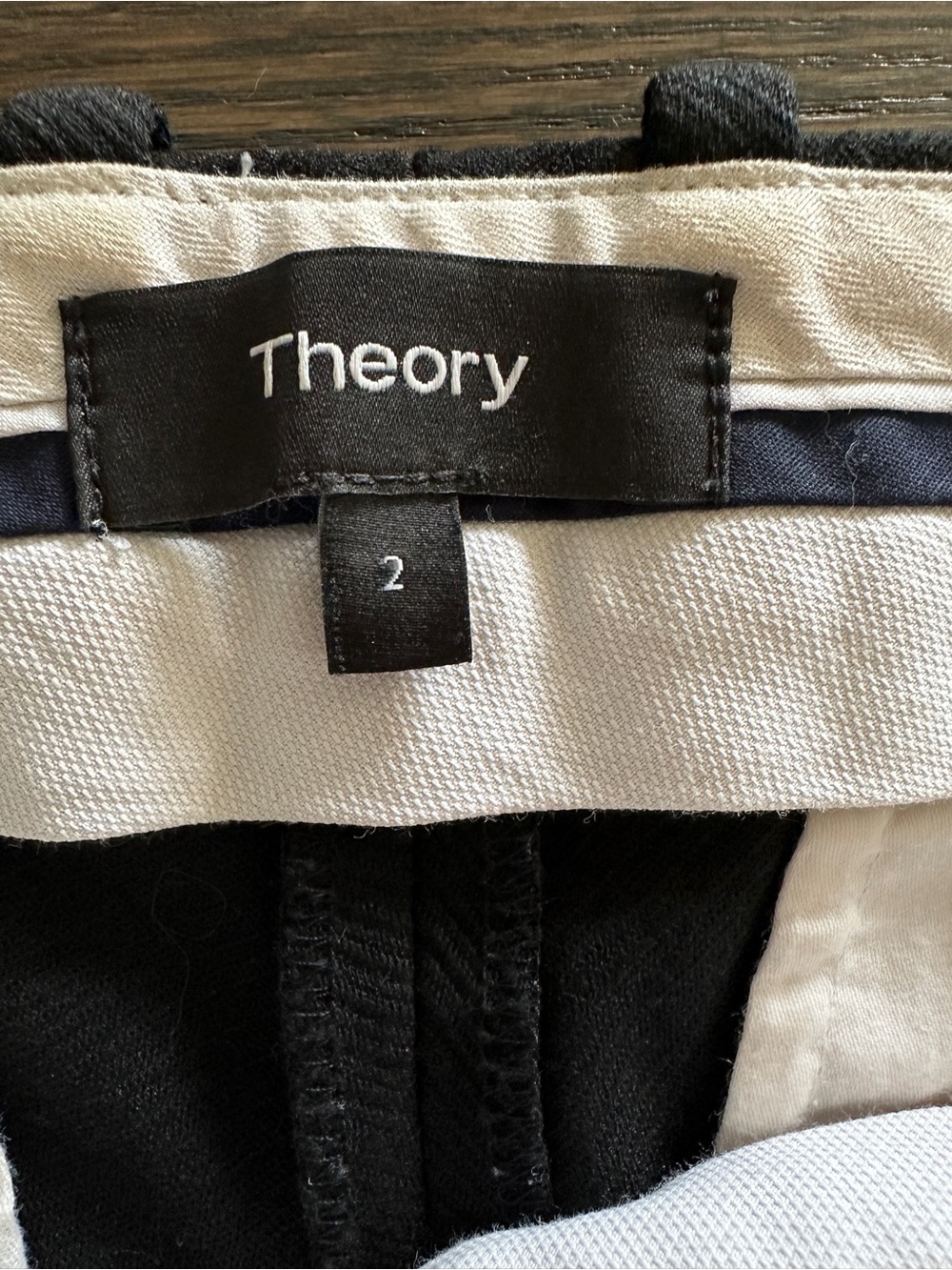 Theory Classic Black Tailored Women's Stetch Dress Pants w/Front Pleat - Picture 5 of 13